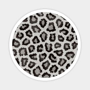 Grey Leopard Print Magnet